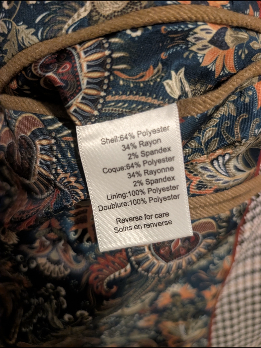 Paisley & Gray Slim Fit Glen Check Suit - Picture 2 of 3